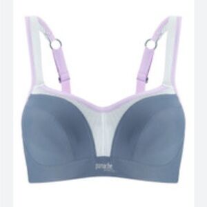 Panache Gray and Lavender Sports Bra